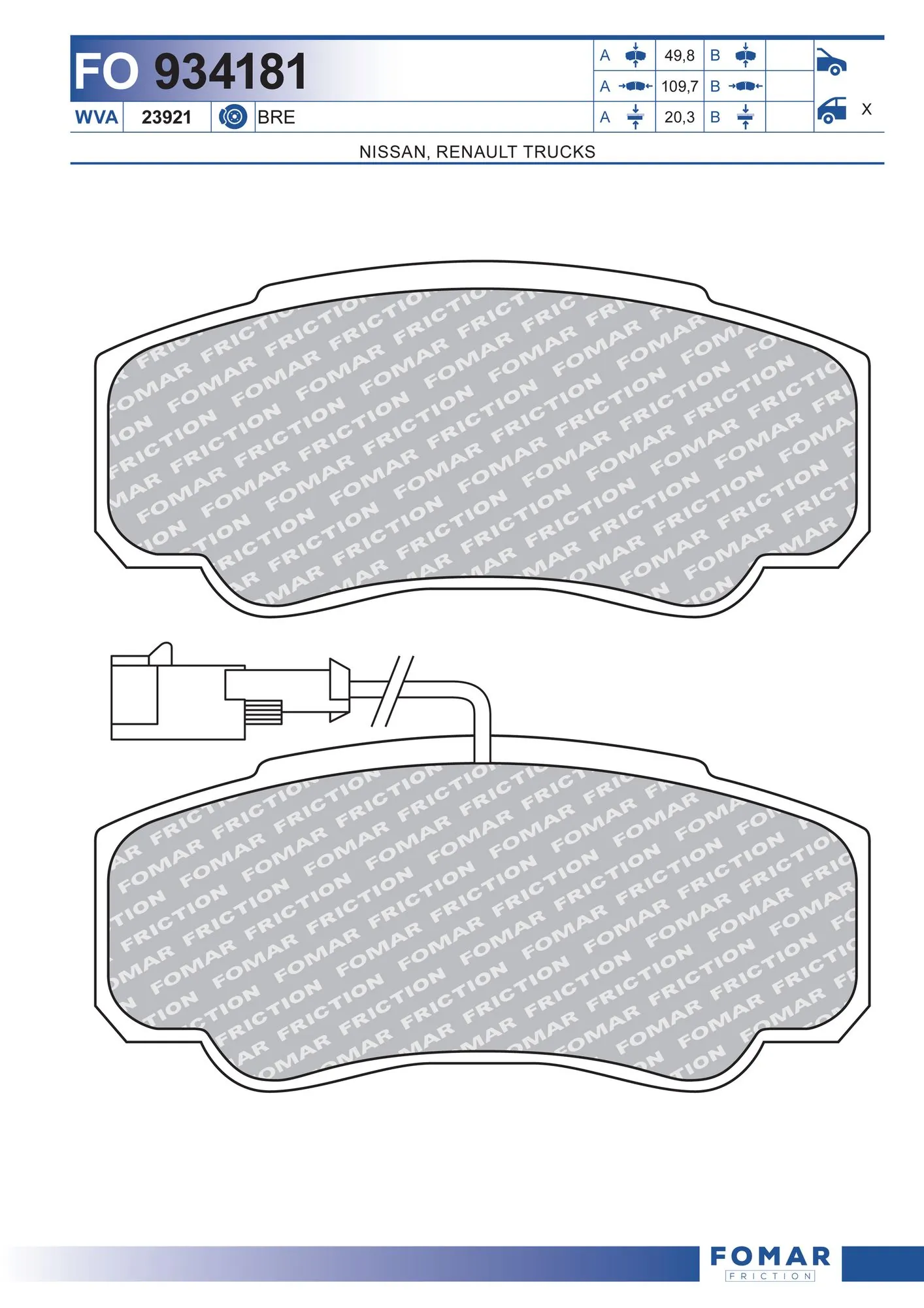 Brake Pad Set, disc brake